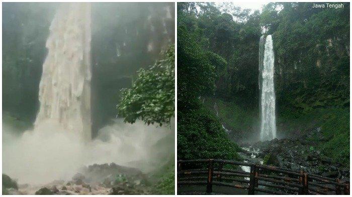 WISATAWAN TENGGELAM TEWAS - Air Terjun Grojogan Sewu Tawangmangu. <div class=