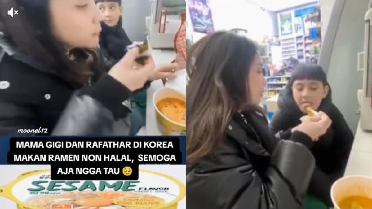 Mi instan cup yang dimakan Nagita Slavina adalah Ottogi Sesame Ramen White Egg.