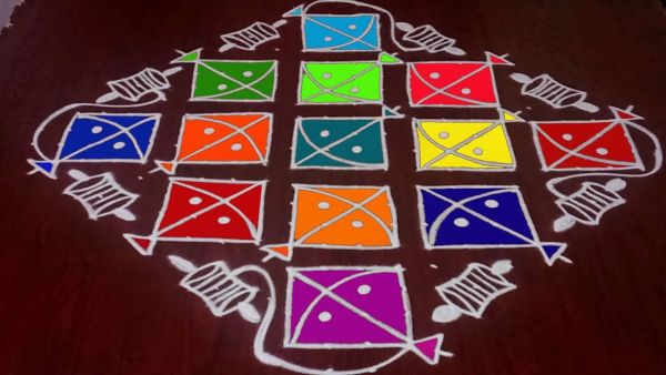Sankranthi Kite Muggulu With 22x2x2 Dots || Pongal Kite Kolams 2020 || Rangoli World