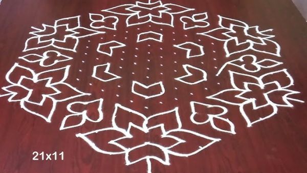 Latest Chukkala Muggulu 21 x 11 || Dhanurmasam & Sankranthi Rangoli || Rangoli & Fashion World
