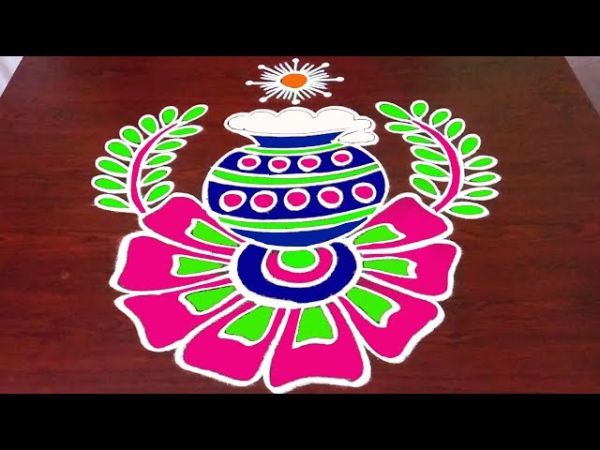 How To Draw Easy Bhogi Kundala Muggulu Quickly || Latest Rangoli || Rangoli & Fashion World