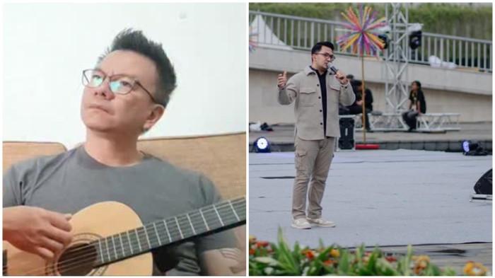 HUBUNGAN SPESIAL  - Jerry Aurum, mantan suami Denada (kiri), ketika membagikan momen sedang bernyanyi bersama putrinya dengan Denada. Sementara itu, sebelum menikah dengan Jerry di tahun 2012, Denada santer dikabarkan sempat menjalin hubungan spesial dengan penyanyi Ihsan Tarore.