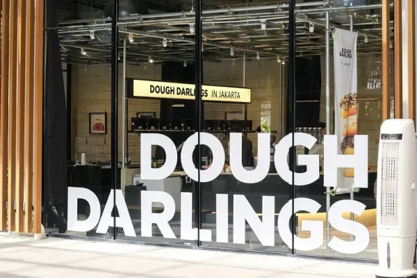 Gerai pop-up Dough Darlings di Kelapa Gading, Jakarta Utara. Gerai pop-up Dough Darlings di Kelapa Gading, Jakarta Utara.