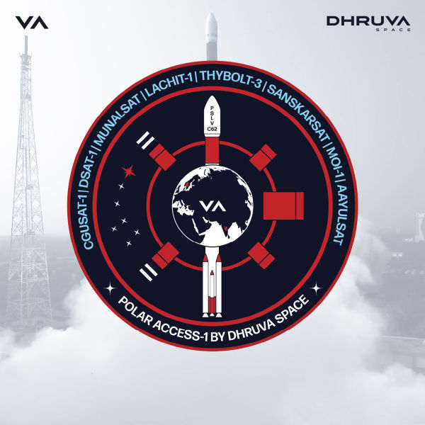 The official patch of the mission. (Image Credit: Dhruva Space). 