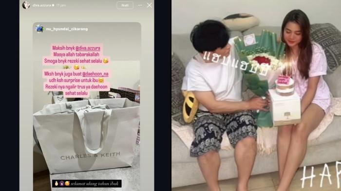Ibu sambung Na Daehoon di Indonesia ulang tahun dan dapat kado dari Diva Azzura