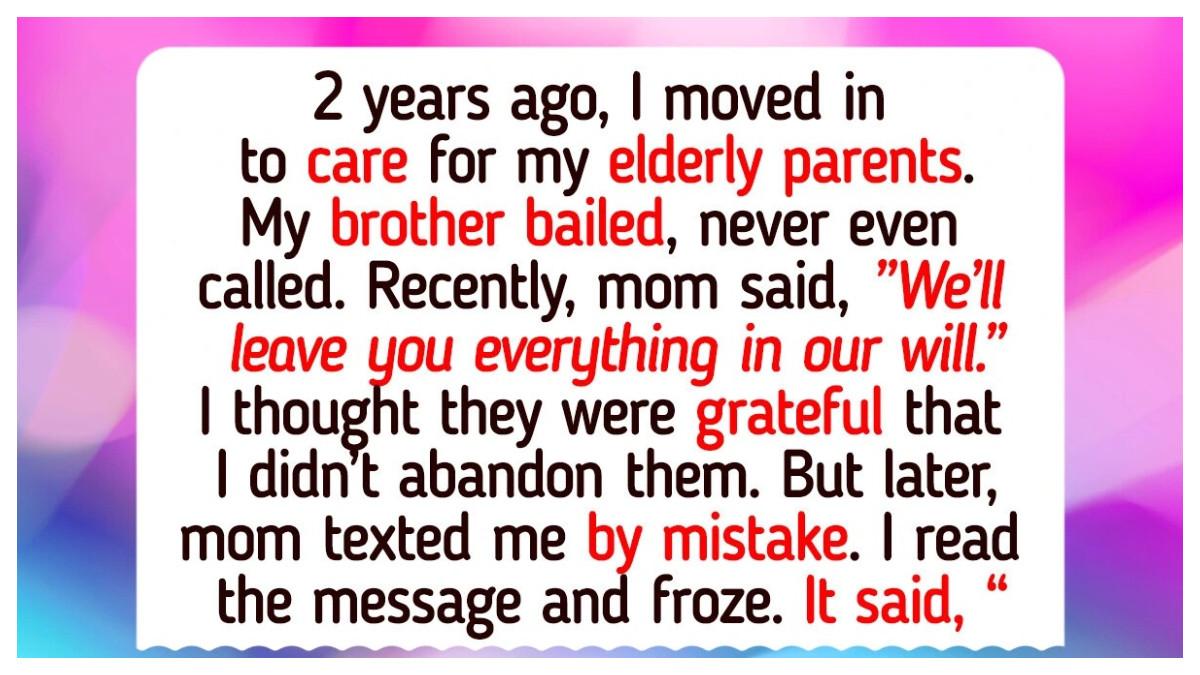 Seorang anak rela menunda kariernya dan merawat orang tuanya setiap hari. Namun pengorbanannya itu justru berakhir dengan kekecewaan besar ketika ia mengetahui rencana wasiat yang berubah tanpa sepengetahuannya.