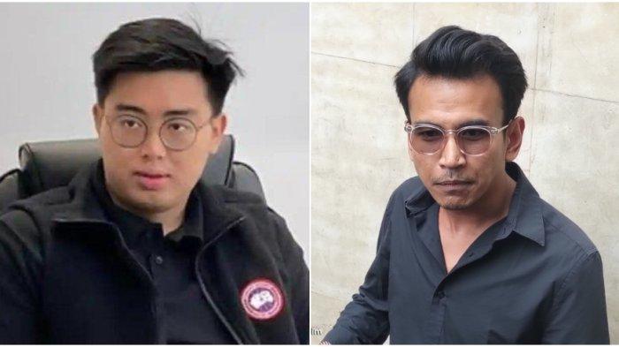 Timothy Ronald (kiri), influencer keuangan digital dengan Pelapor kasus dugaan penipuan trading Kripto, Younger (kanan).