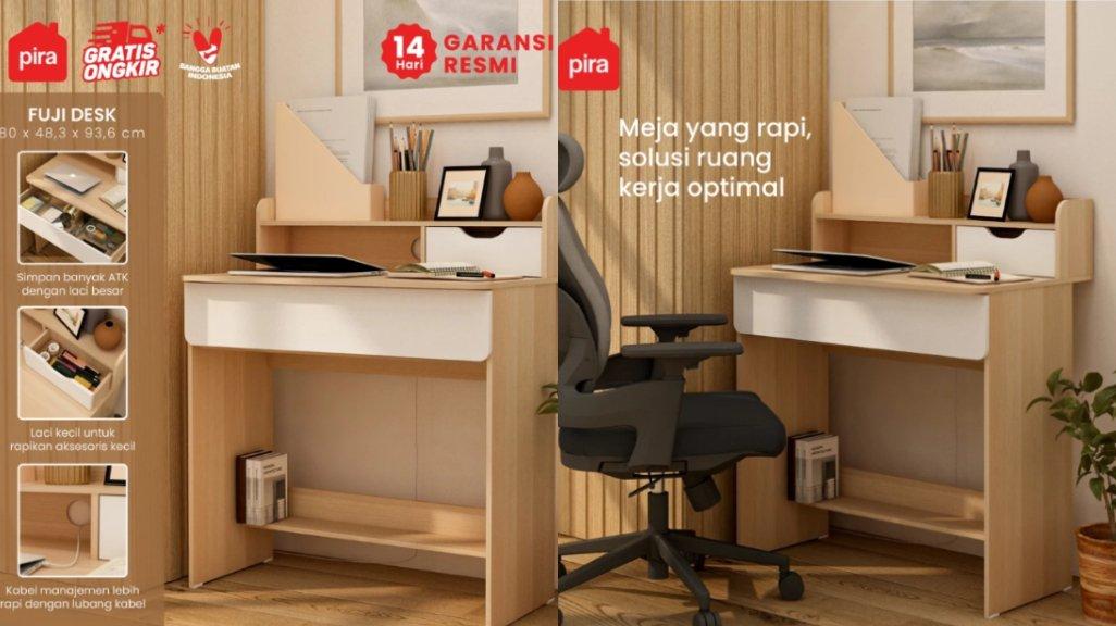 PIRA METROPOLIS OX - FUJI DESK POW Meja Belajar / Meja Komputer / Meja Kerja