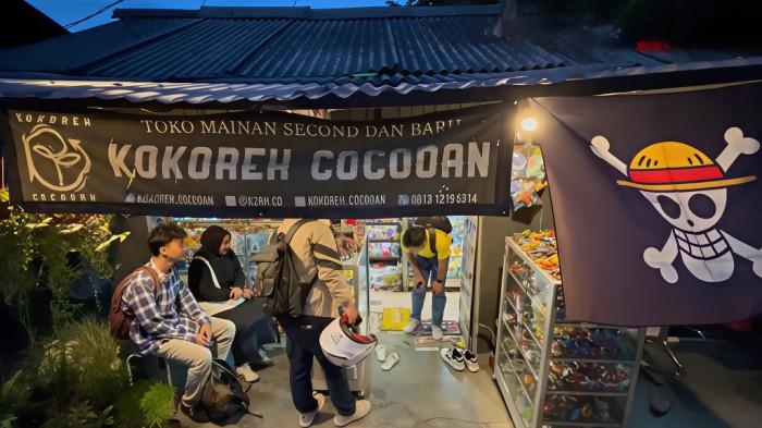 UMKM BOGOR - Tampak depan Toko Mainan Second, Kokoreh Cocooan, di kawasan Cimahpar, Bogor Utara, Kota Bogor.