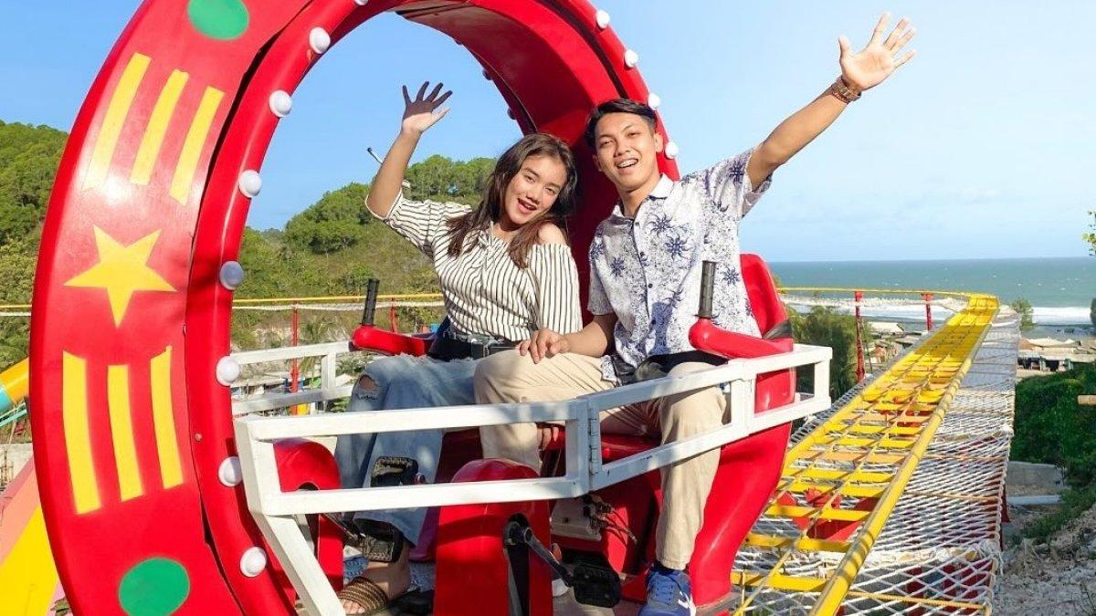 Sky Ride, satu wahana di Drini Park, Gunungkidul, Jogja.