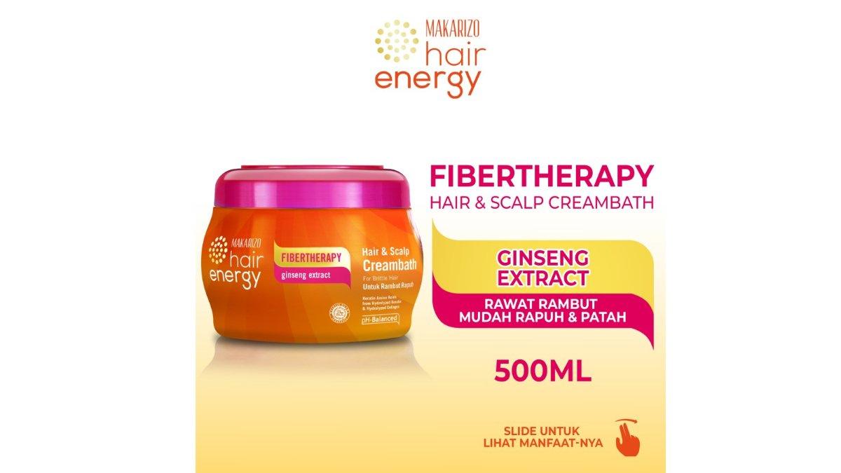 Makarizo Hair Energy Fibertheraphy Creambath Ginseng Extract