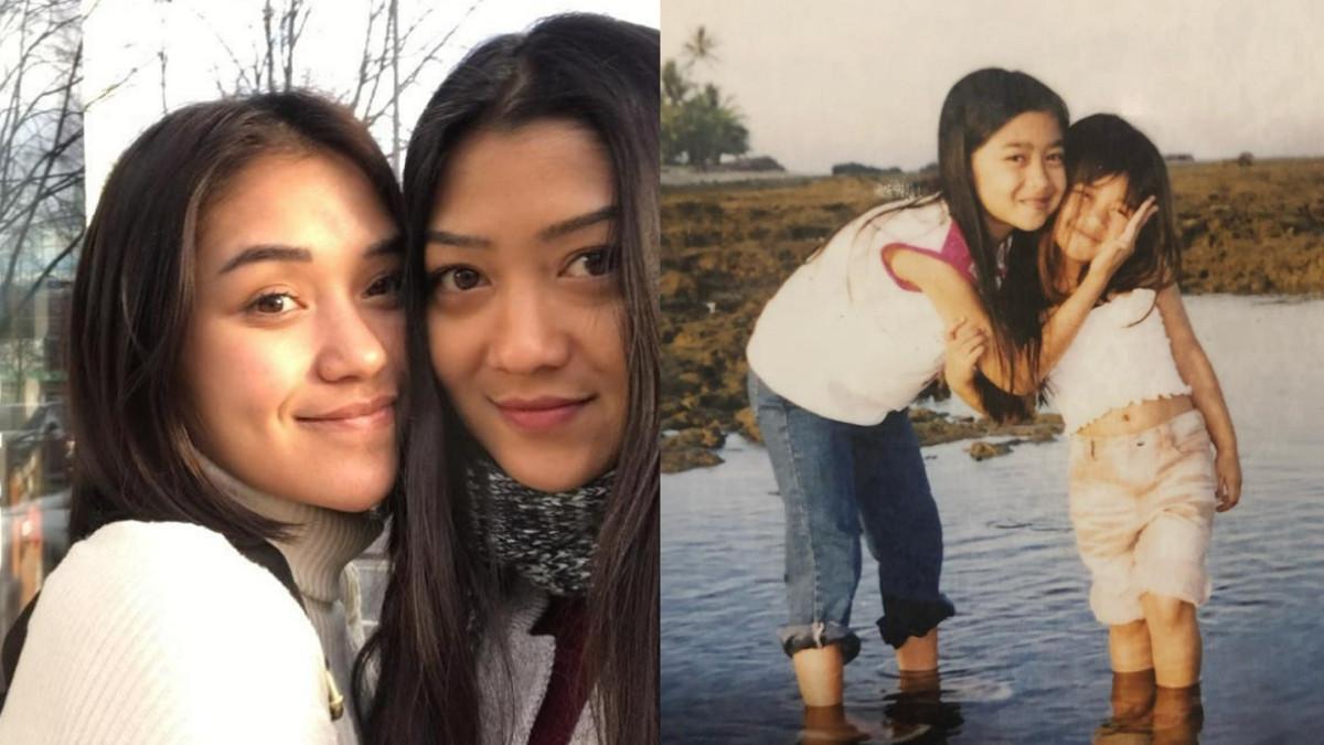 LULA LAHFAH MENINGGAL - Kolase potret Lula Lahfah bersama kakak perempuannya