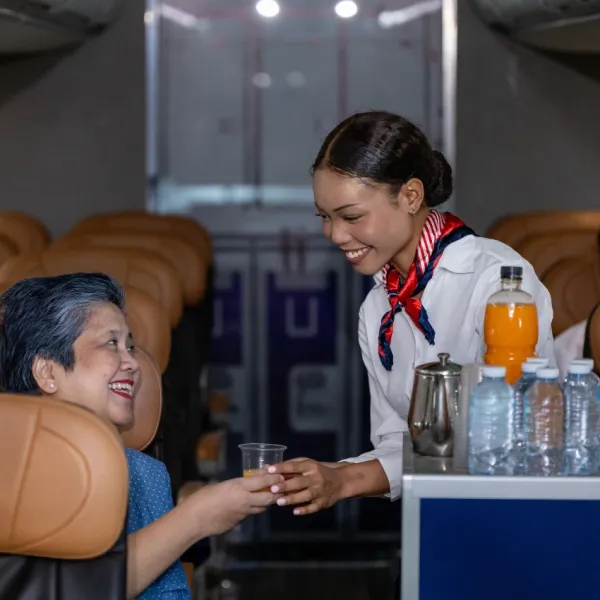 Flight attendant says passengers should never get drunk on flight