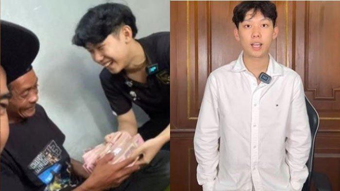 Willie Salim saat Beri Uang Rp 100 Juta ke Pedagang Es Teh Viral Diolok-olok Gus Miftah (kiri). Inilah sumber kekayaannya.