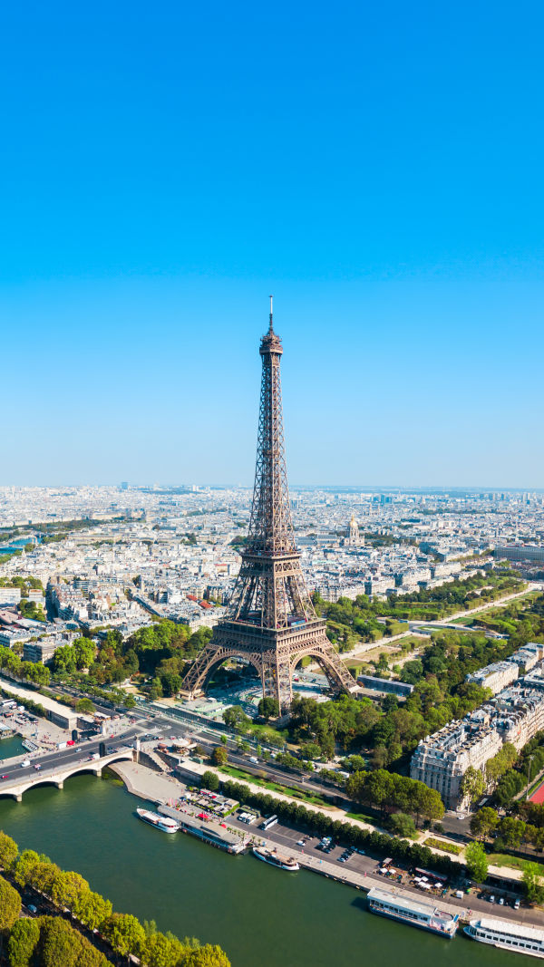 Eiffel Tower Aerial View