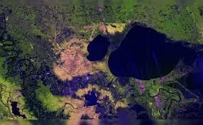 nisar mississippi delta radar image