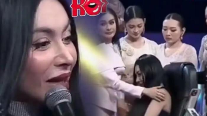 ARTI TANGISAN DENADA - Kolase. Denada nangis saat mengisi acara di TV.