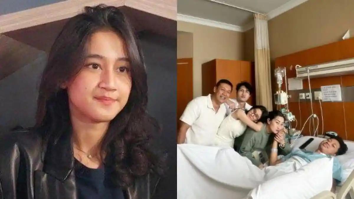 KASUS VIRAL - Keisya Levronka dan keluarga merayakan di rumah sakit demi memani adiknya yang sedang menjalani perawatan.