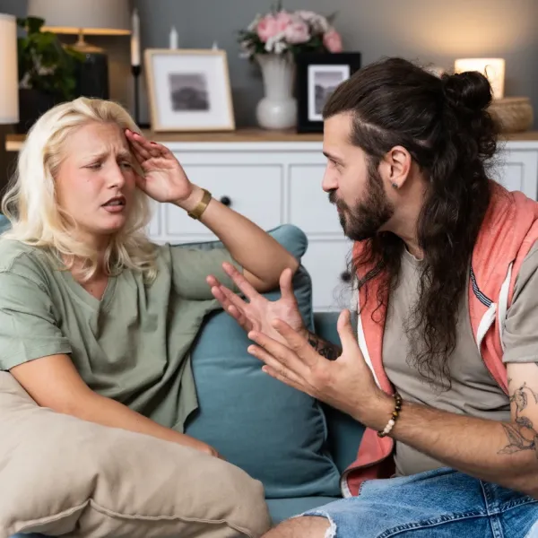 couple that expresses emotions differently