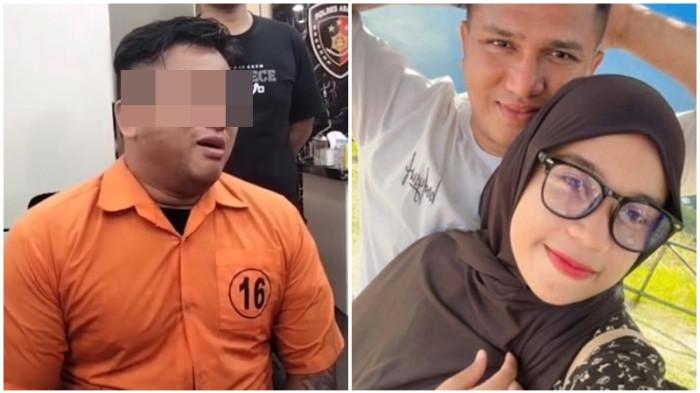 DIINTEROGASI POLISI - Potongan video diduga pelaku yang sudah menghabisi nyawa istri sendiri ketika diinterogasi polisi. Kematian korban di Kabupaten Asahan ini sempat dilaporkan terluka karena jatuh dari motor.