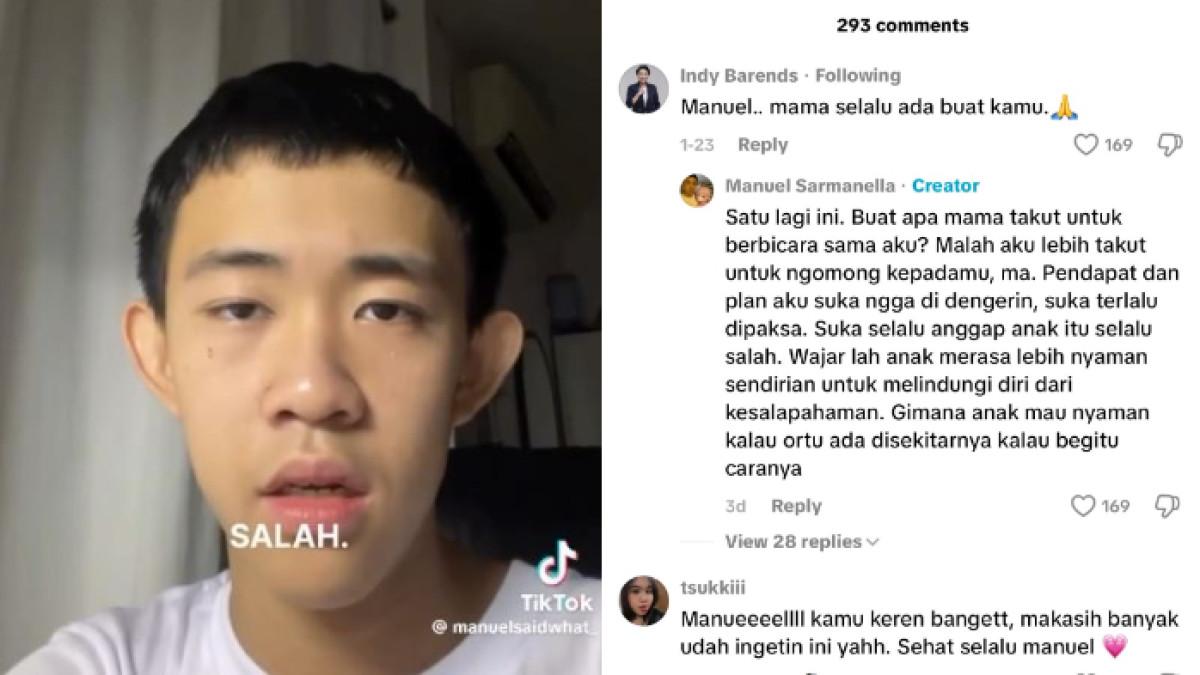 ANAK INDY BARENDS - Manuel Sarmanella, anak Indy Barends curhat soal perlakuan orang tua, sampai takut ngomong dengan sang mama.