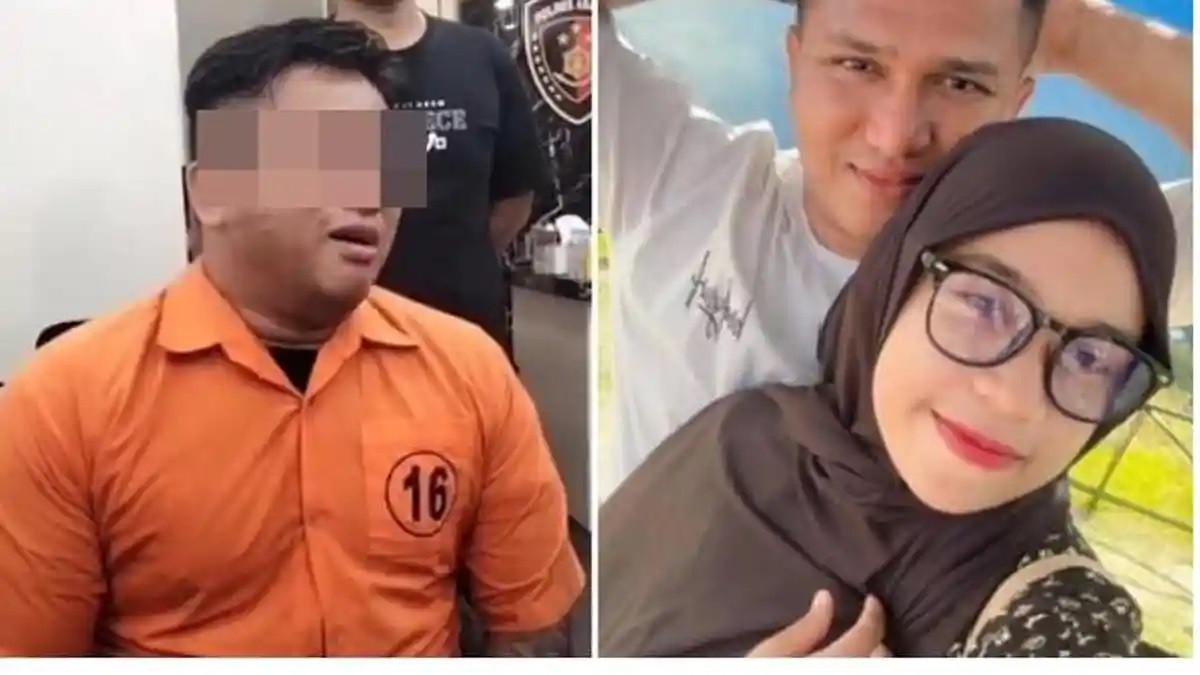 DIINTEROGASI POLISI - Potongan video diduga pelaku yang sudah menghabisi nyawa istri sendiri ketika diinterogasi polisi. Kematian korban di Kabupaten Asahan ini sempat dilaporkan terluka karena jatuh dari motor.