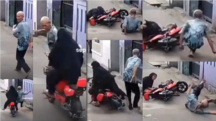20260206 - Seorang kakek viral baring di jalan usai ditabrak sepeda listrik viral