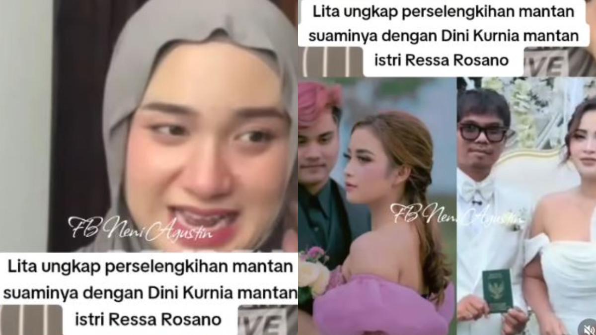 Selebgram bernama Lita muncul dan mengaku rumah tangganya hancur karena sang suami berselingkuh dengan Dini Kurnia, mantan istri Ressa.