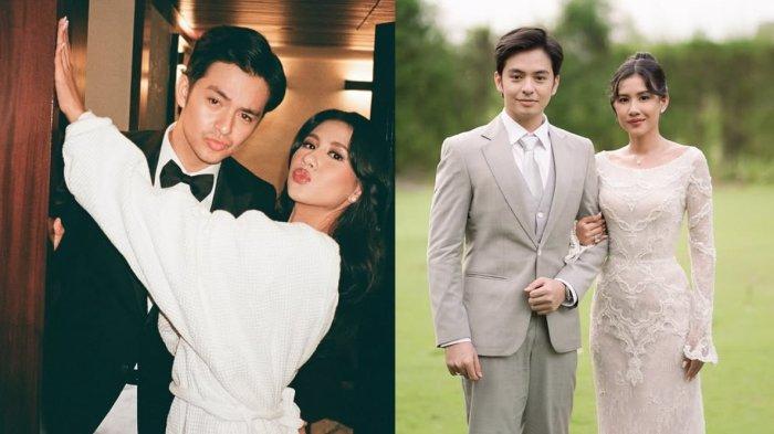 MENIKAH - Kolase potret pasangan Angga Yunanda dan Shenina Cinnamon dari capture instagram, Rabu (19/2/2025).