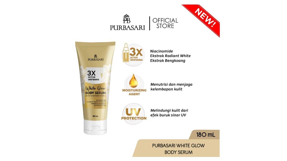 Ilustrasi varian Purbasari White Glow Body Serum 180ml