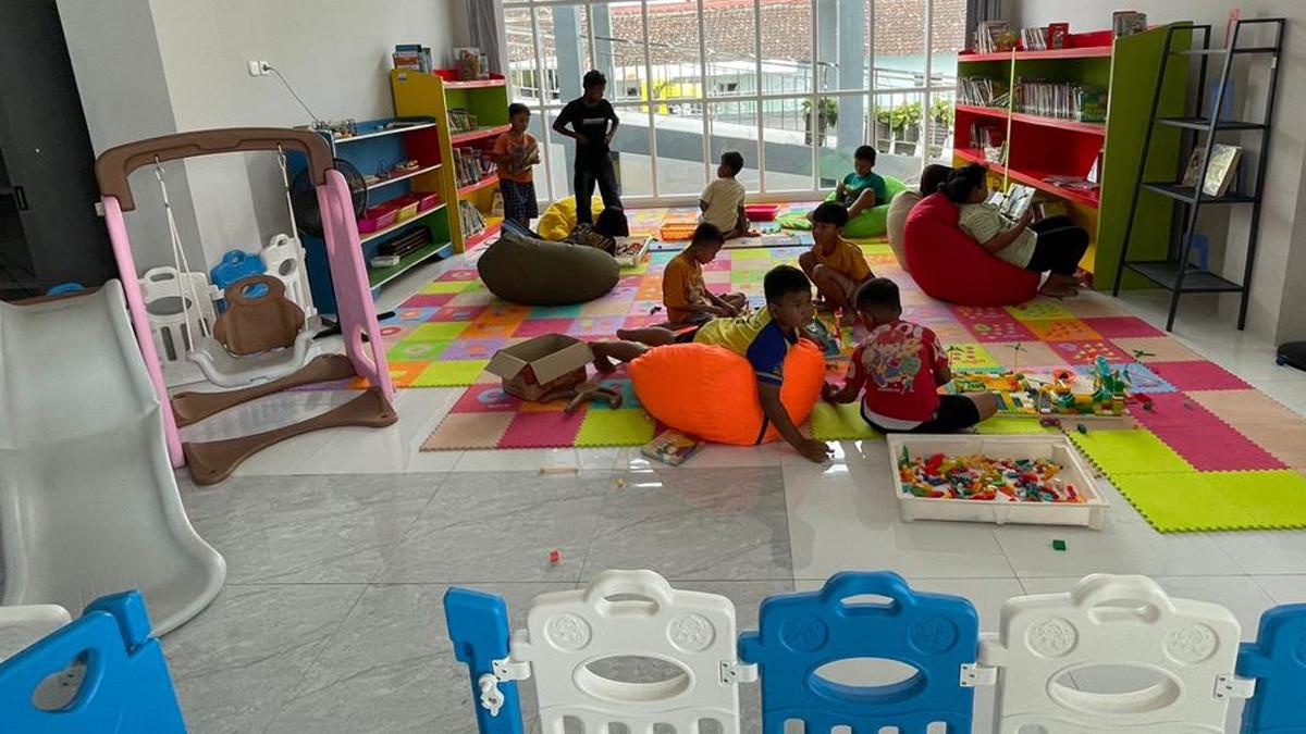 PERPUSTAKAAN SUKOHARJO - Suasana gedung baru perpustakaan Kabupaten Sukoharjo.