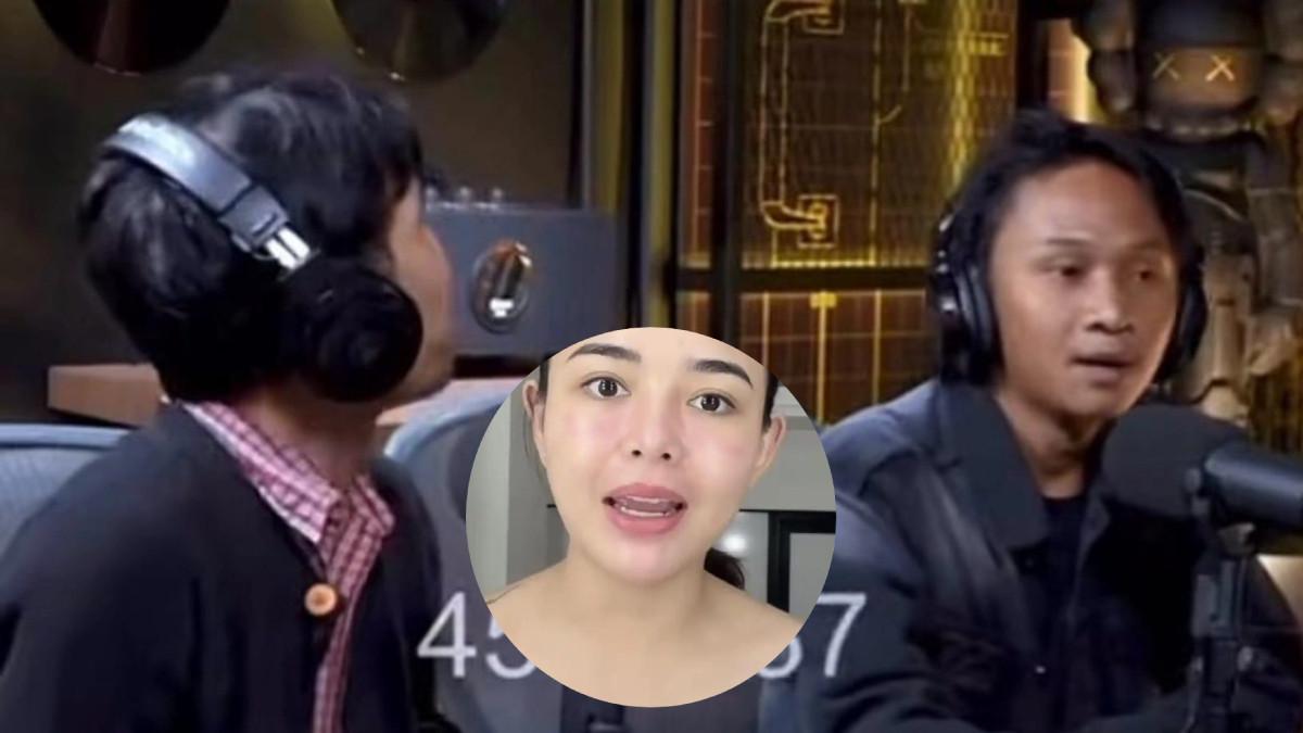 INDRA LUDAHI FAJAR - Viral cuplikan podcast Deddy Corbuzier yang memperlihatkan Indra meludahi Fajar Sadboy, Amanda Manopo ikut berkomentar