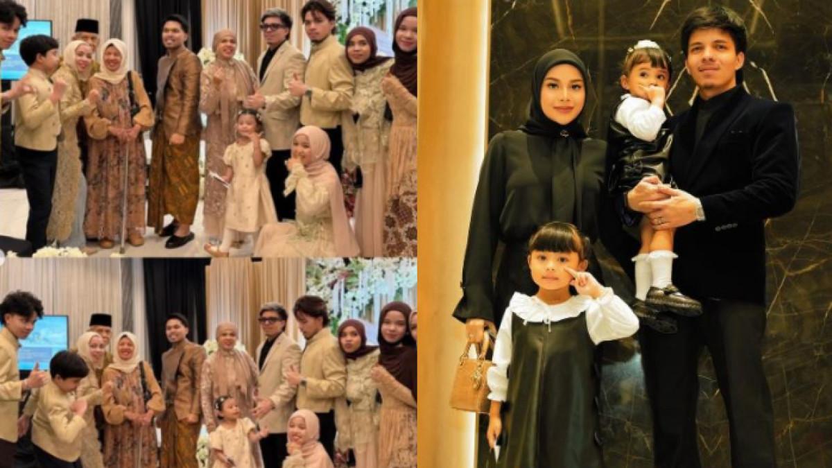 POTRET FOTO KELUARGA - Geni Faruk tak unggah foto bersama Aurel Hermansyah ketika acara tedak siten Arash Omara anak Aaliyah dan Thariq.