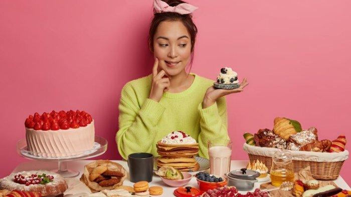 ilustrasi makanan dan minuman tinggi gula