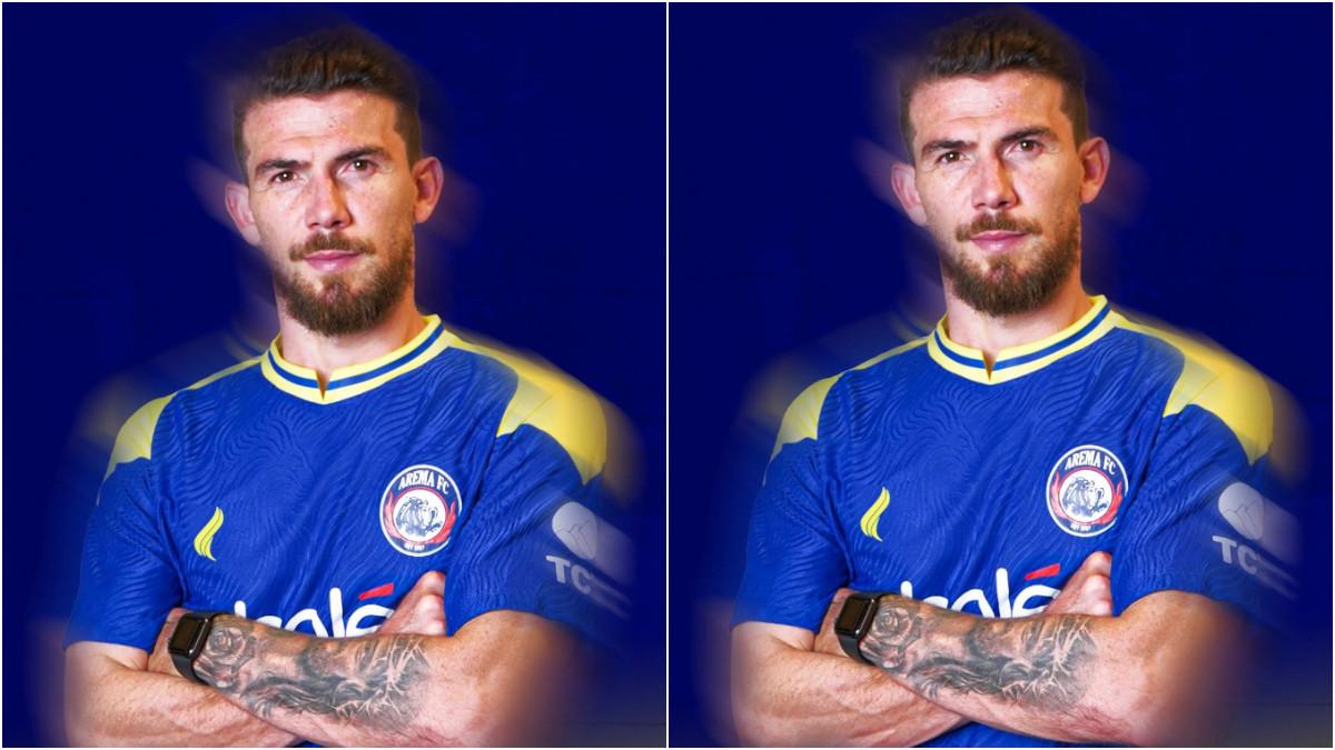 INDONESIA SUPER LEAGUE - Arema FC saat memperkenalkan Luiz Gustavo di awal musim 2025/2026.