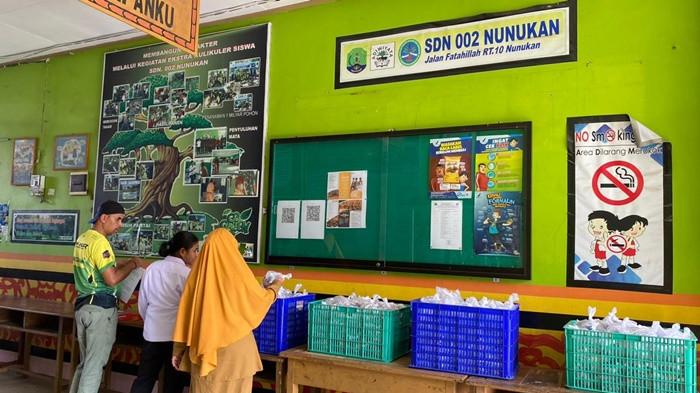 pembagian MBG di SDN 002 Nunukan