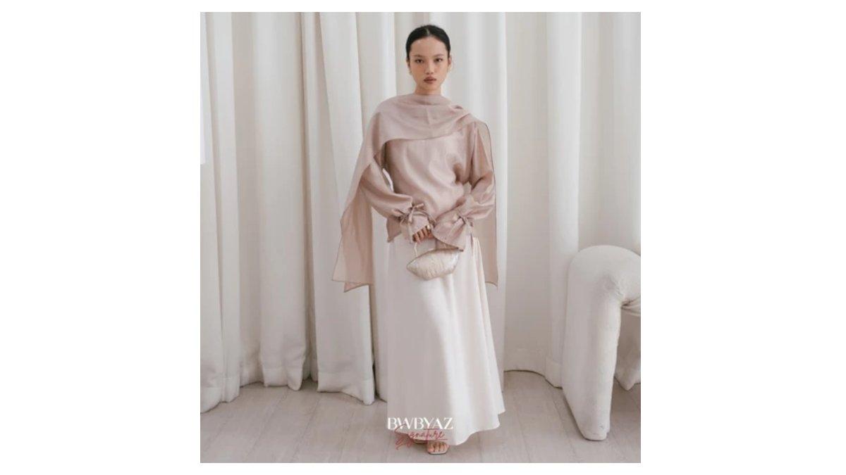 Ilustrasi rekomendasi BWBYAZ Signature - Jemma Shawl Top Tencel 