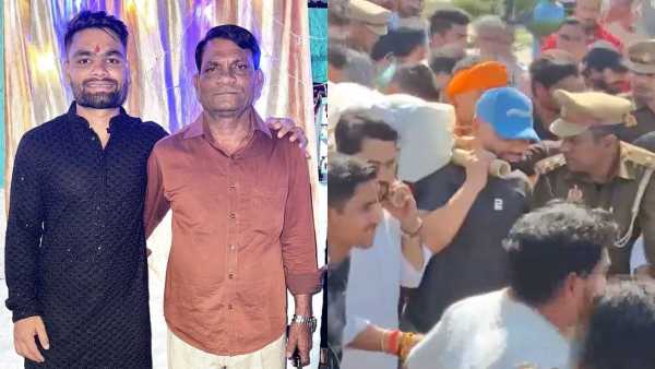 Rinku Singh shouldered his father's bier, huge crowd gathered at the funeral, Kohli expressed grief - VIDEO