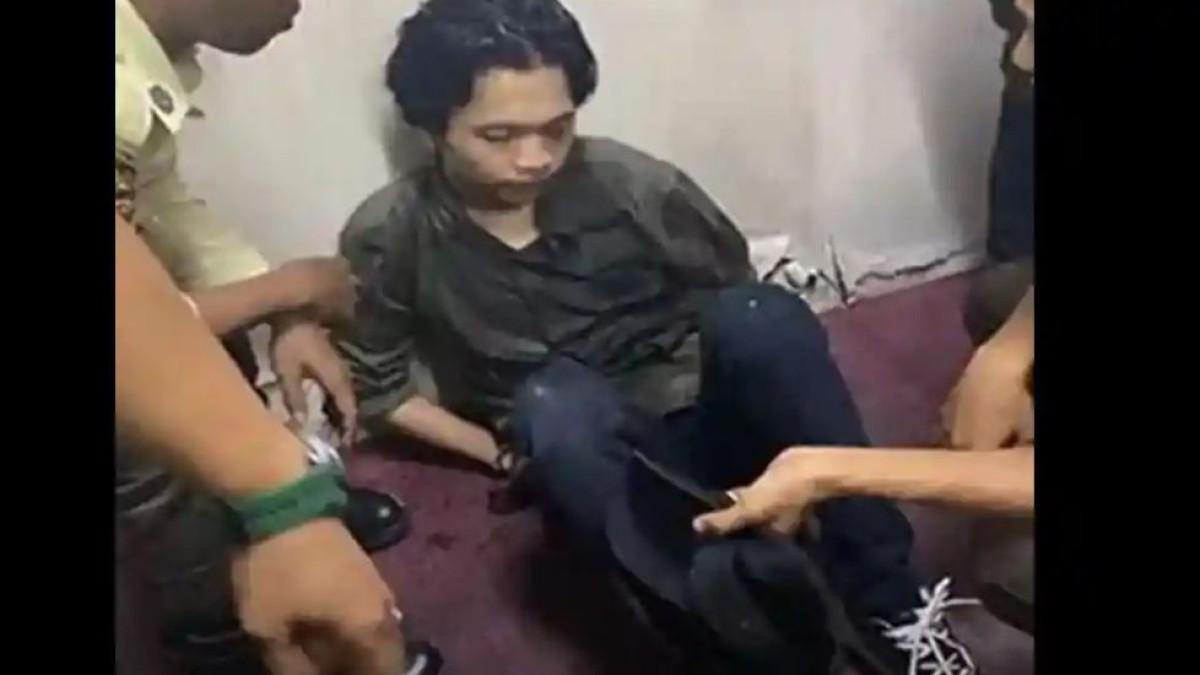 ANIAYA - Tampang pelaku pembacokan mahasiswi UIN Suska Riau