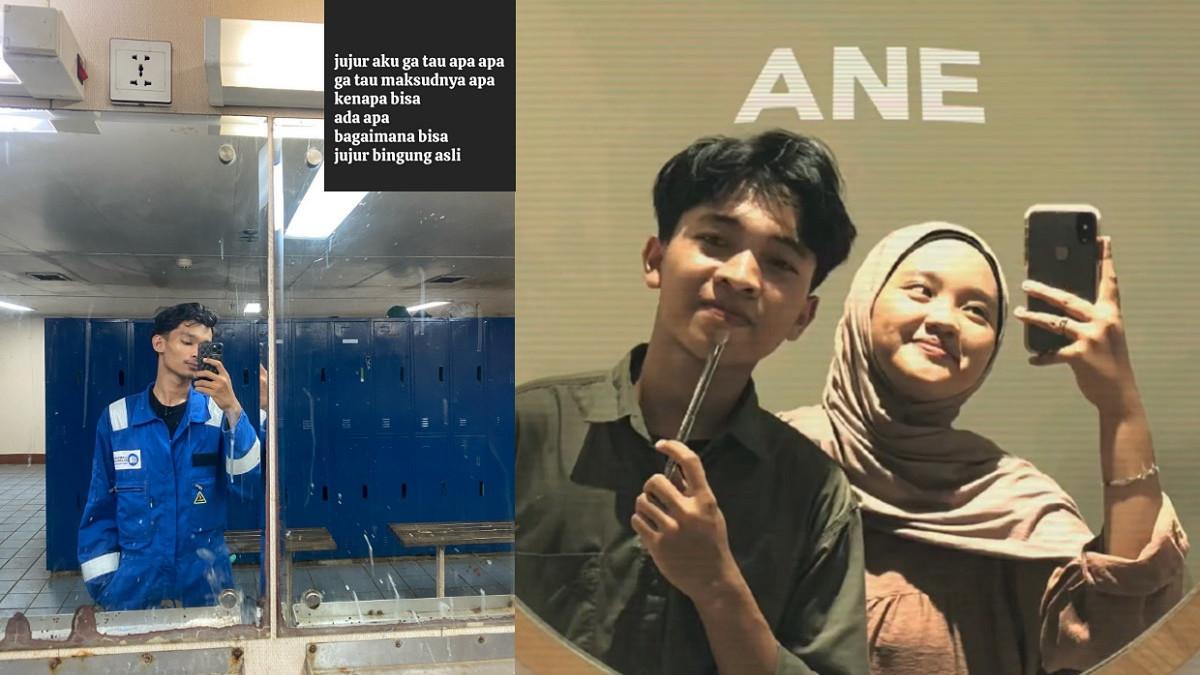 KASUS PEMBACOKAN - Kolase potret Ferdi kekasih Farra korban pembacokan di UIN Suska Riau