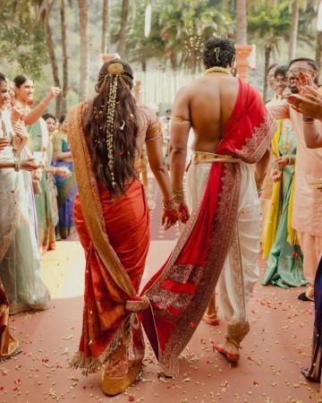 Rashmika Mandanna, Katrina Kaif, Deepika Padukone: Celebs who ditched ivory and pastel shades for traditional red and gold bridal couture at their weddings