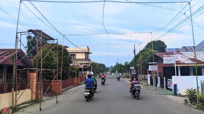 TUMBILOTOHE -- Potret jalanan di Kelurahan Ipilo, Kota Gorontalo