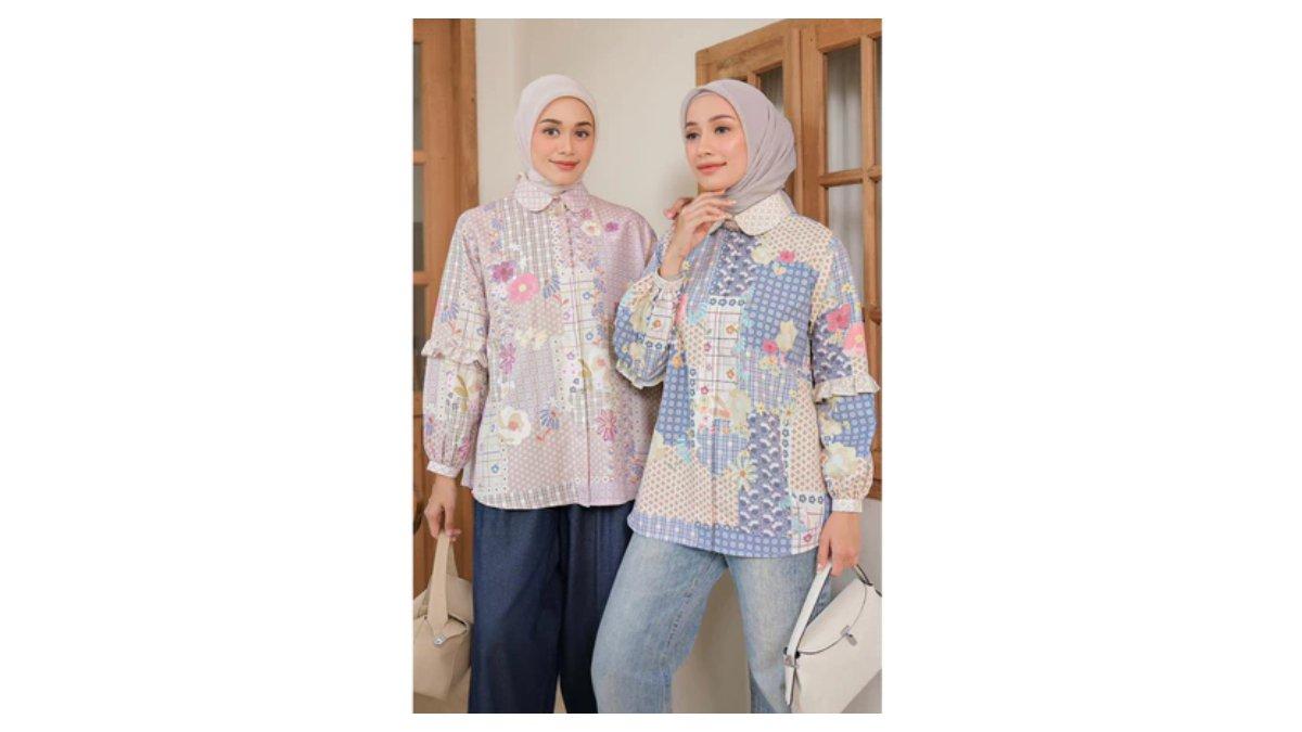 Ilustrasi rekomendasi baju Lebaran dari Kienka - Leony Shirt 