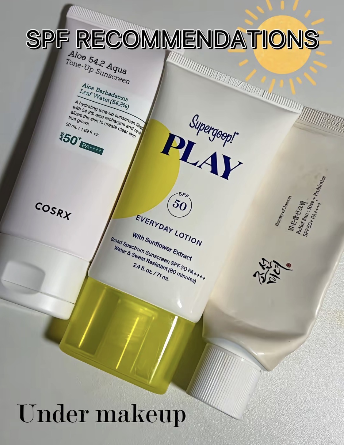 Sunscreens Under Makeup