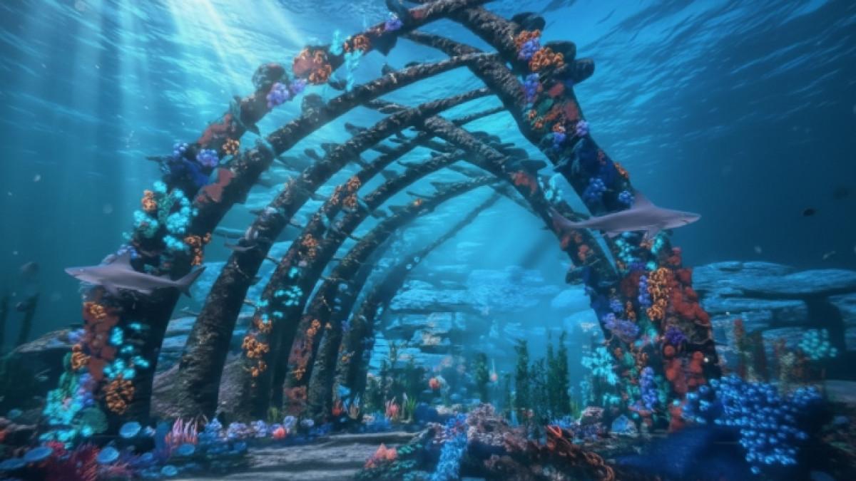 Virtual Immersive Park, wahana dunia bawah laut di Jatim Park 2 Kota Batu, Jawa Timur.