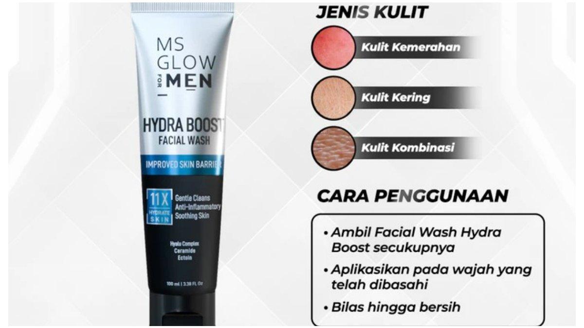 MS Glow For Men Hydra Boost Facial Wash