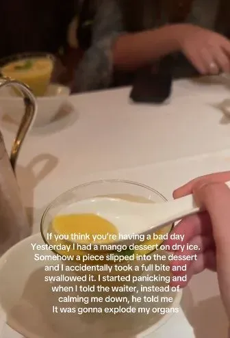 Celaka gegara dry ice Ngeri! Wanita Ini Alami 'Luka Bakar' di Mulut Usai Telan Dry Ice