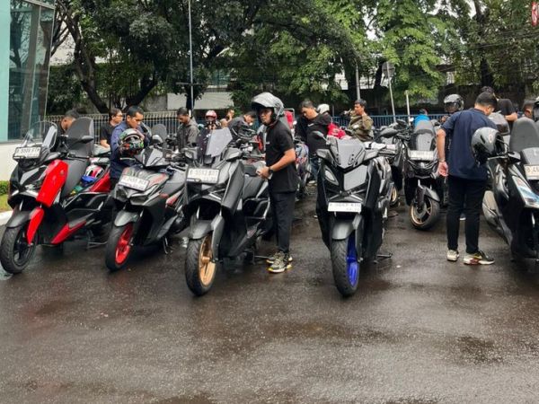 Persiapan city touring bersama Yamaha