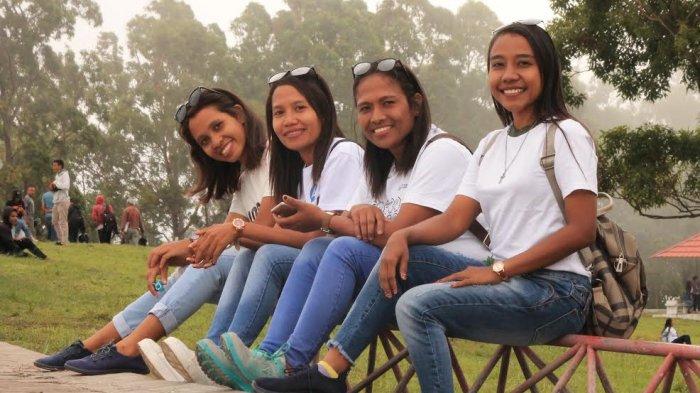 Suasana di kawasan wisata bukit Wolobobo Kabupaten Ngada, Minggu (12/1/2020).