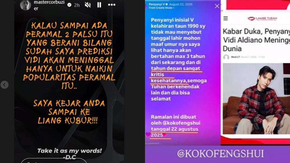 DEDDY CORBUZIER BERDUKA - Deddy Corbuzier marah pada peramal yang memanfaatkan momen kematian Vidi Aldiano untuk menaikkan popularitas.